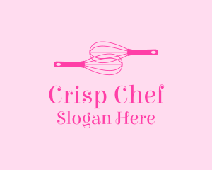 Pink Whisk Baking logo design