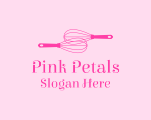 Pink Whisk Baking logo design