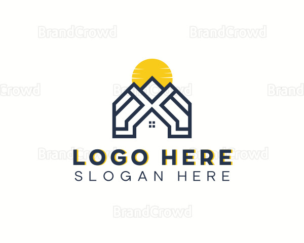 Residential House Roof Logo