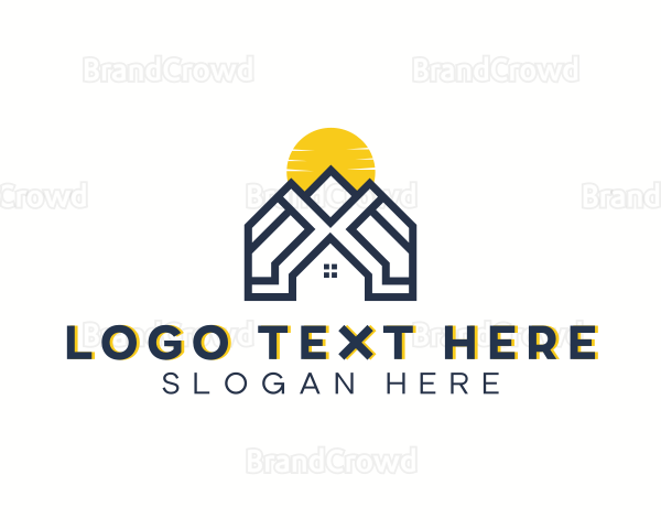 Residential House Roof Logo