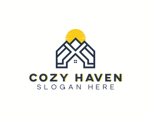 Accommodation - Residential House Roof logo design