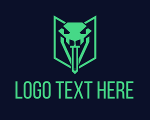 Gaming Community - Viper Sword Tongue logo design