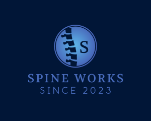 Spine Chiropractor Medical logo design