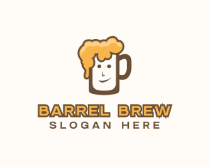 Keg - Bubbly Beer Mug logo design