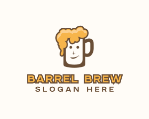 Bubbly Beer Mug logo design