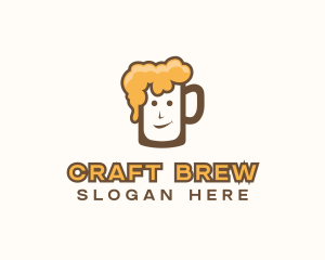 Beer - Bubbly Beer Mug logo design