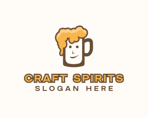Alcohol - Bubbly Beer Mug logo design