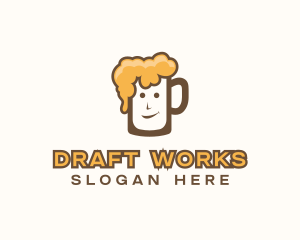 Draft - Bubbly Beer Mug logo design