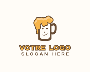 Distillery - Bubbly Beer Mug logo design