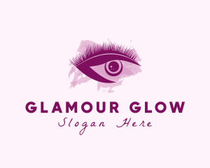 Cosmetic - Watercolor Eyelash Cosmetic logo design