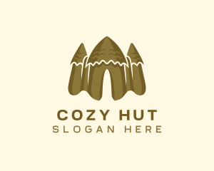 Hut - African Mud Hut logo design
