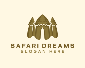 African - African Mud Hut logo design