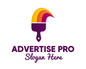 Advertising - Paint Paintbrush Advertising logo design