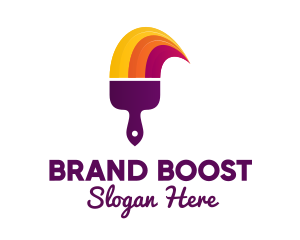 Advertising - Paint Paintbrush Advertising logo design
