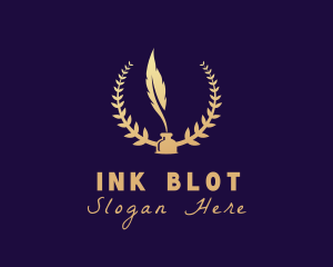 Writing Quill Ink logo design