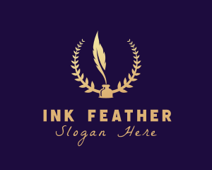 Writing Quill Ink logo design