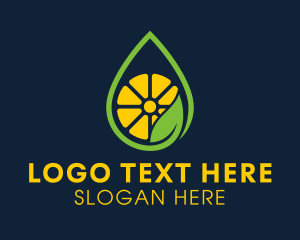 Organic - Citrus Oil Droplet logo design