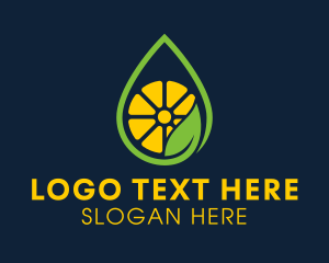 Healthy - Citrus Oil Droplet logo design