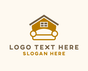 House Cleaning - Home Furniture Couch logo design