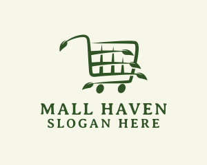 Organic Grocery Cart logo design