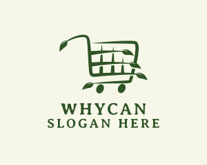 Convenience Store - Organic Grocery Cart logo design