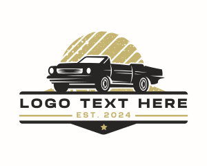 Car - Retro Automobile Restoration logo design
