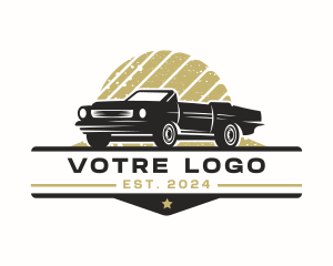 Retro Automobile Restoration Logo