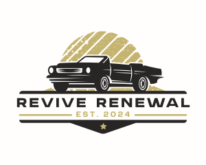 Retro Automobile Restoration logo design
