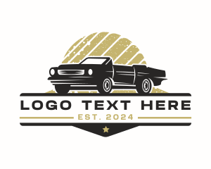 Retro Automobile Restoration Logo