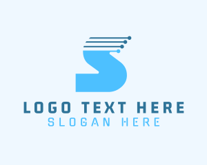 Digital - Technology Software Letter S logo design