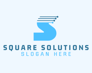 Technology Software Letter S logo design