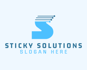 Technology Software Letter S logo design