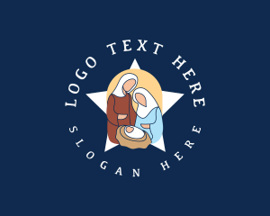 Festivity - Religious Christian Christmas logo design