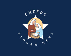 Star - Religious Christian Christmas logo design