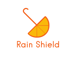 Umbrella - Umbrella Orange Pulp logo design