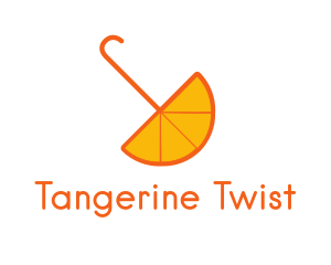 Tangerine - Umbrella Orange Pulp logo design