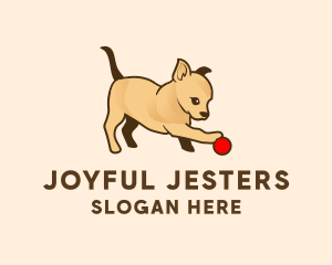 Play - Dog Playing Ball logo design