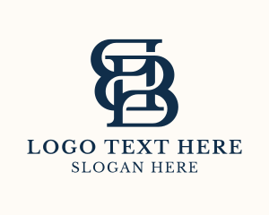 Letter EB - Corporate Business Letter B logo design