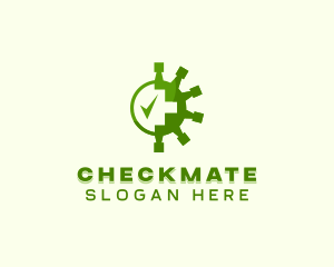 Medical Virus Checkmark logo design