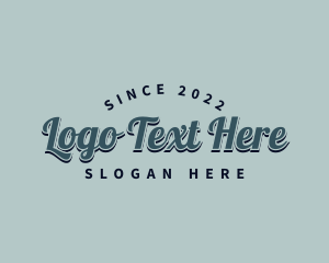 Retro - Premier Style Script logo design
