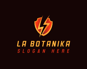 Lightning Bolt Shield Logo