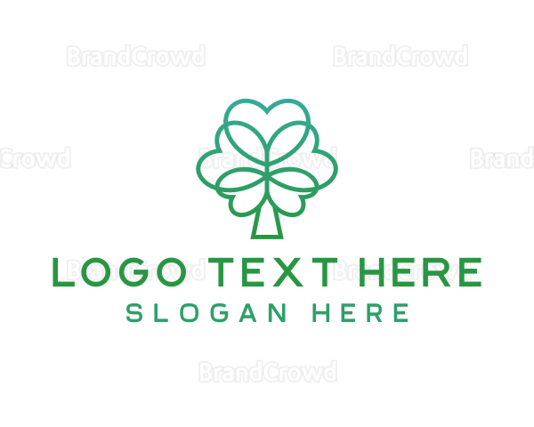 Gradient Club Shape Tree Logo