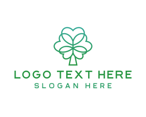 Environment - Gradient Club Shape Tree logo design