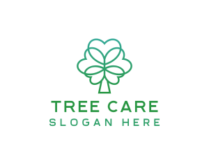 Gradient Club Shape Tree logo design