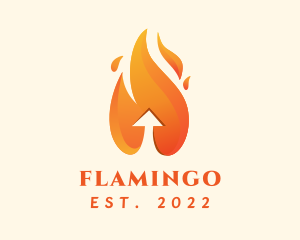 Burning - Fire Arrow Sustainable Energy logo design