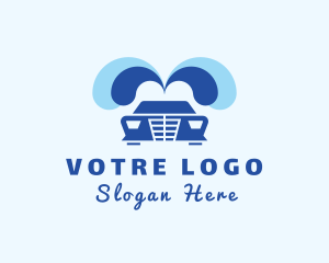Vehicle Water Cleaning logo design