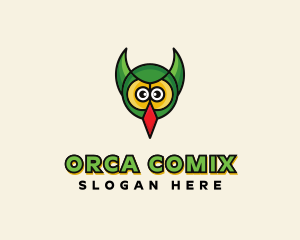 Owl Bird Face Logo