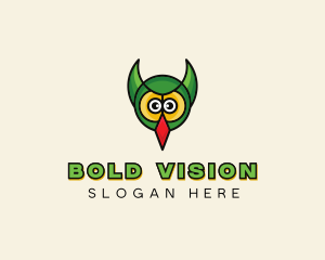 Owl Bird Face logo design