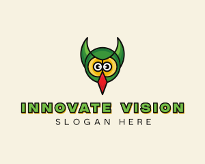 Owl Bird Face logo design