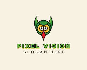 Owl Bird Face logo design